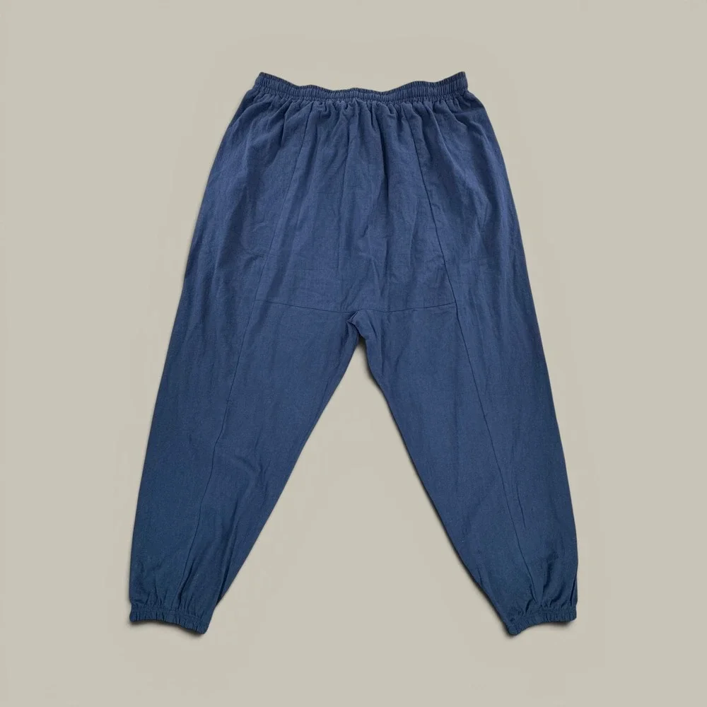 Kidoriman Navy Blue Japanese Streetwear Jogger Pants Mens 4XL New
